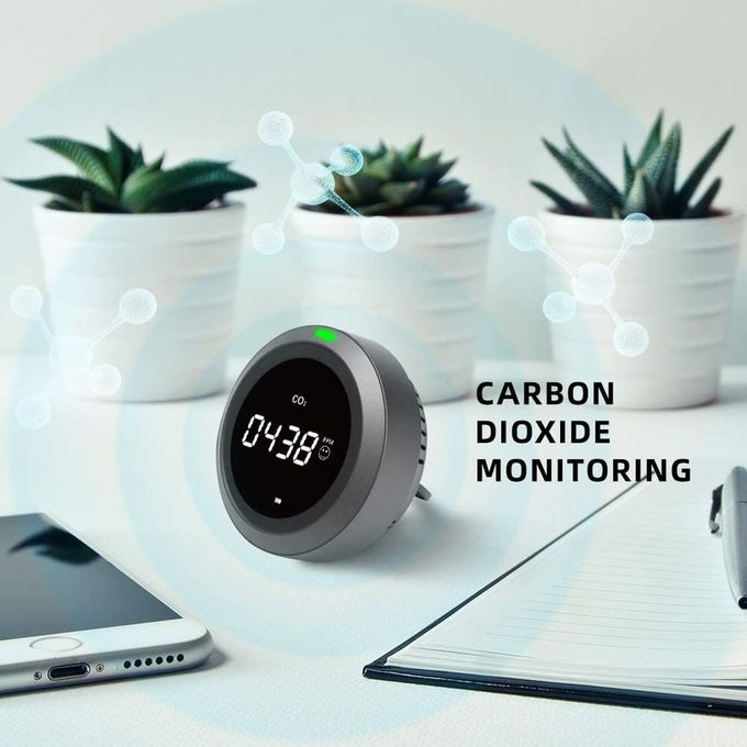 Monitor do dióxido de carbono, monitor interno do CO2 com carga 0 de USB