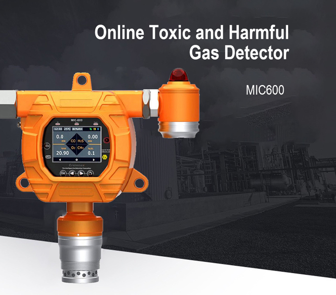 O VOC MIC600 em linha fixou o sensor industrial 0 do Pid da detecção de escape do detector de gás