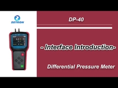 Monitor da pressão DP-40 diferencial entre quartos desinfetados e ar livre