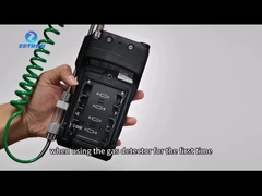 Instalando baterias para detector de gás Handheld de XP3318P